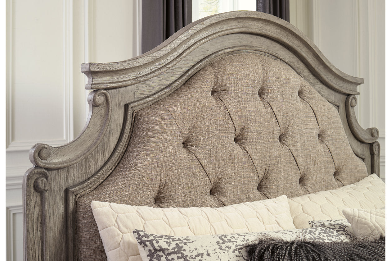 Lodenbay Antique Gray King Panel Bed - SET | B751-56 | B751-58 | B751-97 - Bien Home Furniture &amp; Electronics