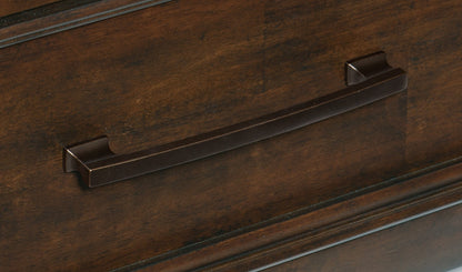 Logandale Brown Queen Sleigh Storage Platform Bed - SET | 1559-1 | 1559-2 | 1559-3DW(2) - Bien Home Furniture &amp; Electronics