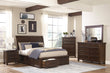 Logandale Brown Sleigh Storage Platform Bedroom Set - SET | 1559K-1 | 1559K-2 | 1559-3DW(2) | 1559-4 | 1559-9 - Bien Home Furniture & Electronics