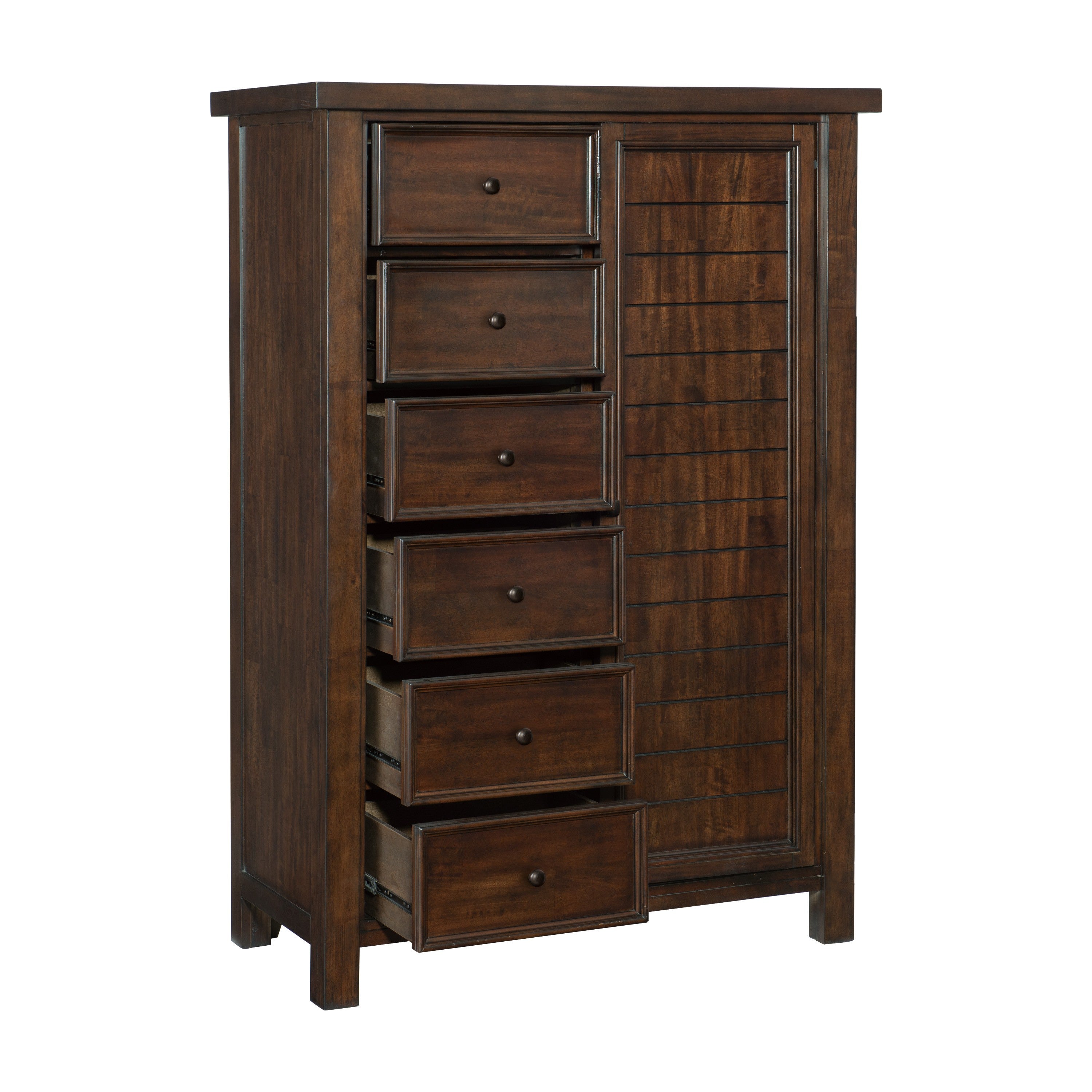 Logandale Brown Wardrobe - 1559-10 - Bien Home Furniture &amp; Electronics