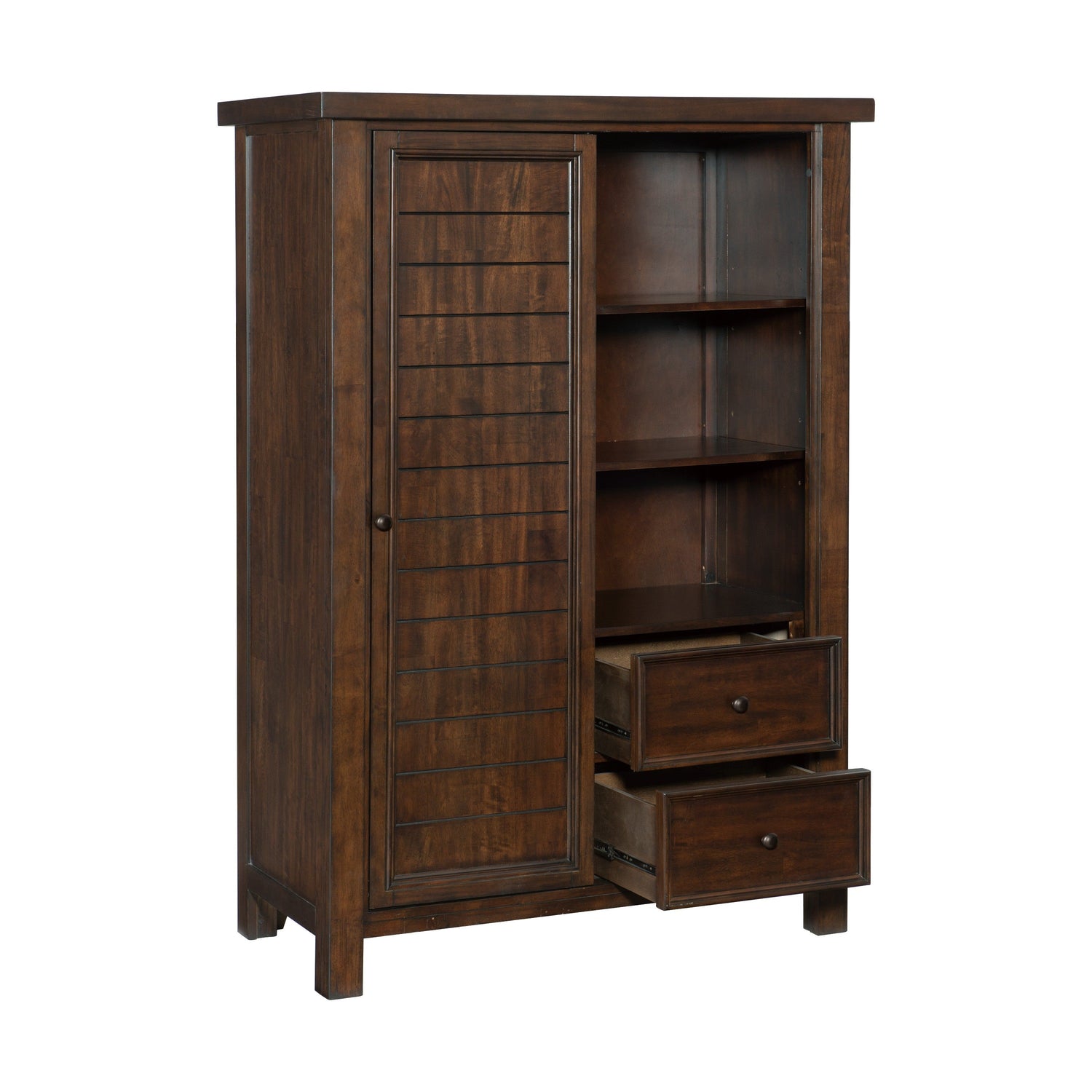 Logandale Brown Wardrobe - 1559-10 - Bien Home Furniture &amp; Electronics