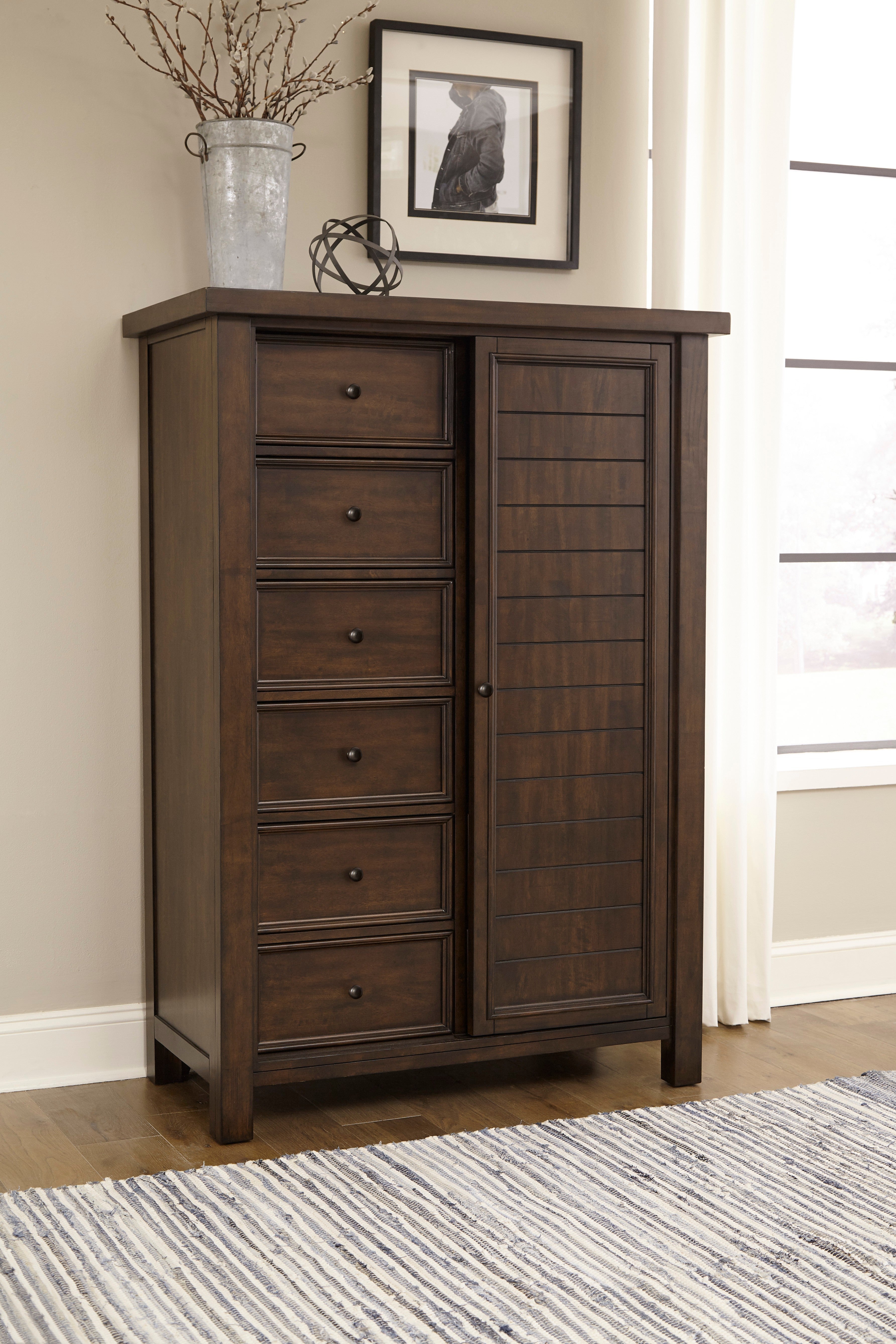 Logandale Brown Wardrobe - 1559-10 - Bien Home Furniture &amp; Electronics