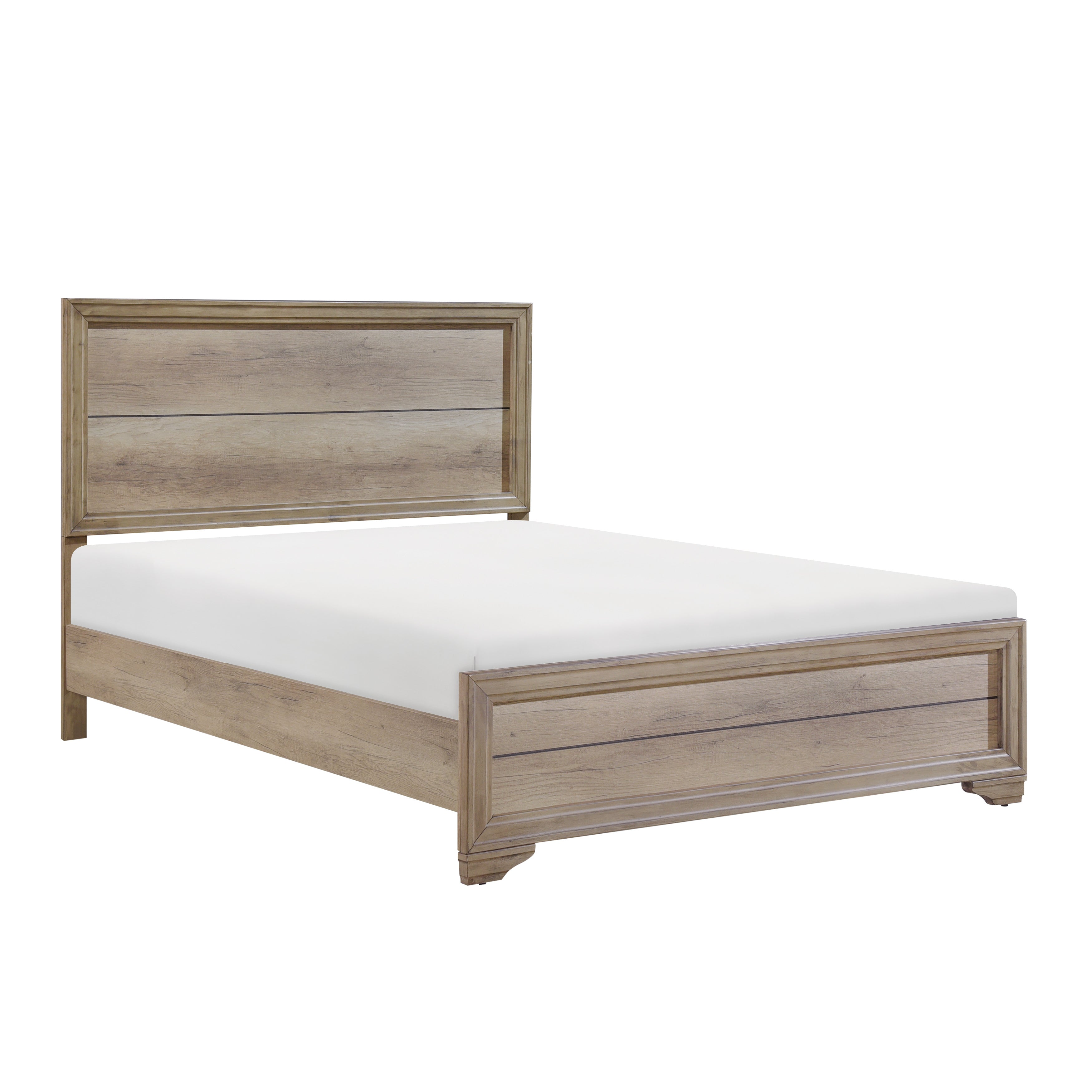 Lonan Rustic King Panel Bed - SET | 1955K-1 | 1955-3 - Bien Home Furniture &amp; Electronics