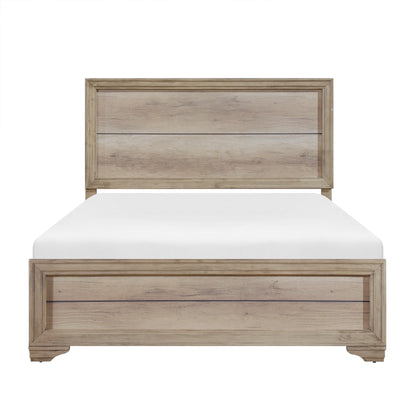 Lonan Rustic King Panel Bed - SET | 1955K-1 | 1955-3 - Bien Home Furniture &amp; Electronics