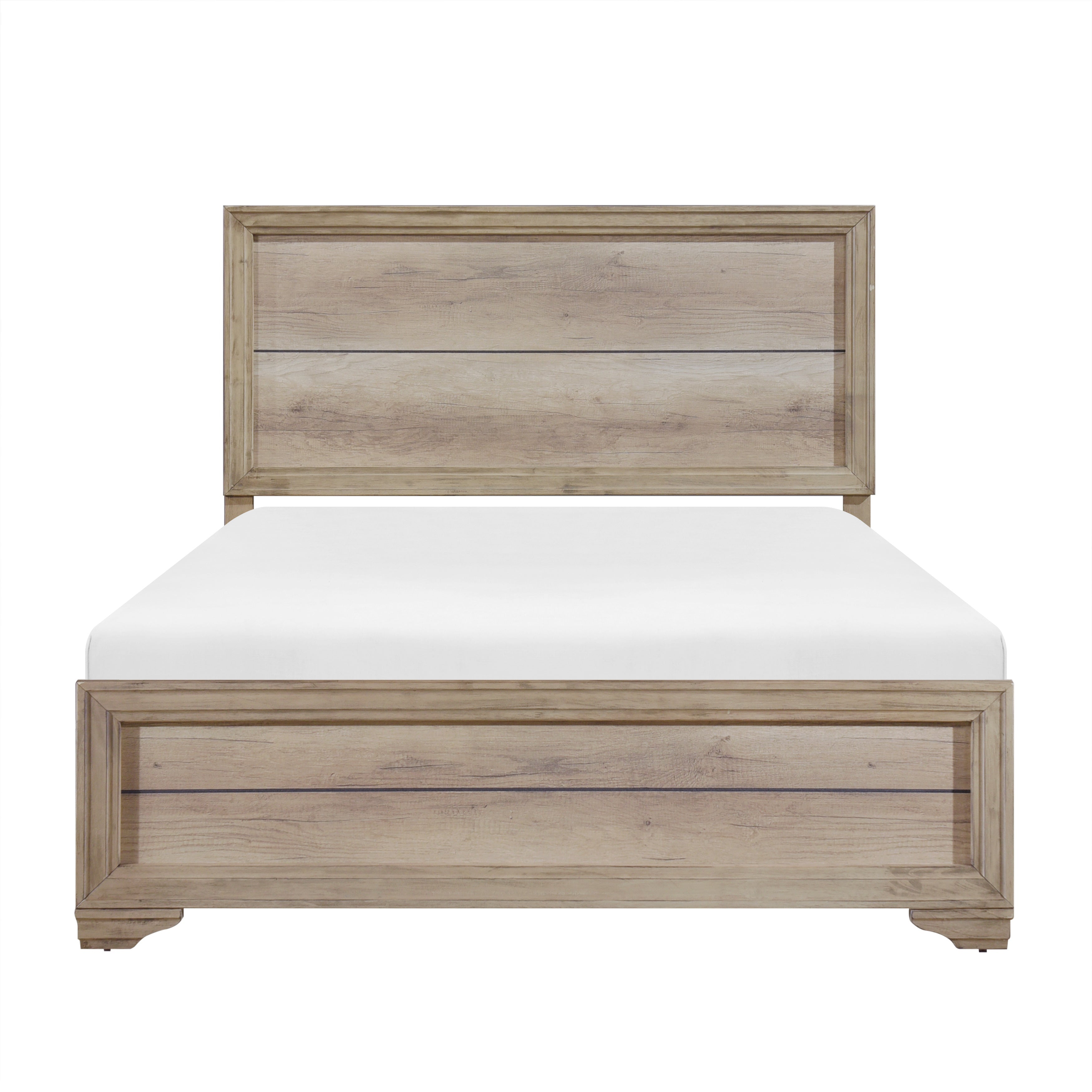 Lonan Rustic Twin Panel Bed - SET | 1955T-1 | 1955T-3 - Bien Home Furniture &amp; Electronics
