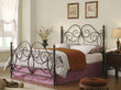 London Queen Metal Scroll Bed Dark Bronze - 300258Q - Bien Home Furniture & Electronics