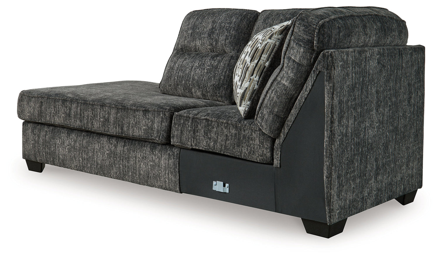Lonoke Gunmetal Left-Arm Facing Corner Chaise - 5050416 - Bien Home Furniture &amp; Electronics