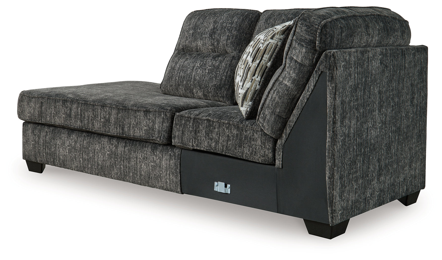 Lonoke Gunmetal Left-Arm Facing Corner Chaise - 5050416 - Bien Home Furniture &amp; Electronics