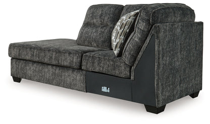 Lonoke Gunmetal Left-Arm Facing Corner Chaise - 5050416 - Bien Home Furniture &amp; Electronics