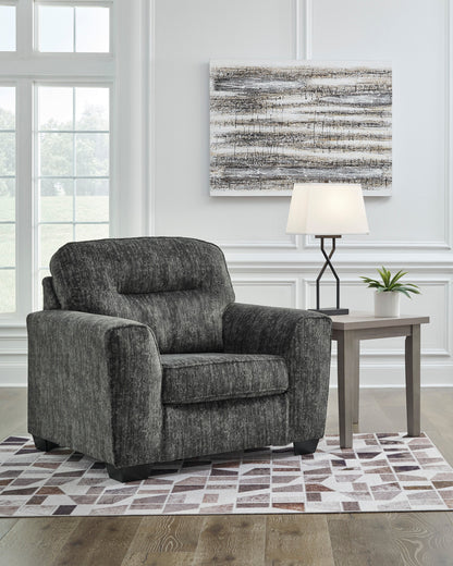 Lonoke Gunmetal Living Room Set - SET | 5050438 | 5050435 - Bien Home Furniture &amp; Electronics