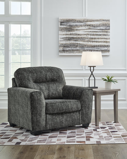 Lonoke Gunmetal Oversized Chair - 5050423 - Bien Home Furniture &amp; Electronics