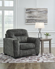 Lonoke Gunmetal Oversized Chair - 5050423 - Bien Home Furniture & Electronics