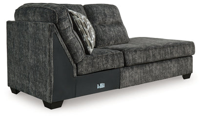 Lonoke Gunmetal Right-Arm Facing Corner Chaise - 5050417 - Bien Home Furniture &amp; Electronics