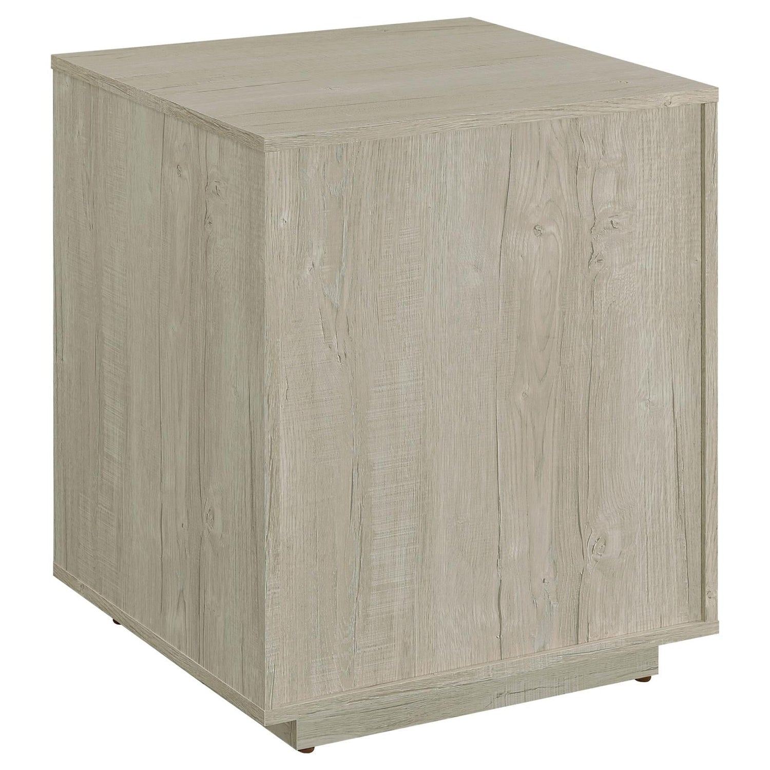 Loomis 3-Drawer Square File Cabinet Whitewashed Gray - 805882 - Bien Home Furniture &amp; Electronics