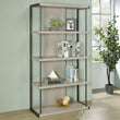 Loomis Whitewashed Gray 4-Shelf Bookcase - 805884 - Bien Home Furniture & Electronics
