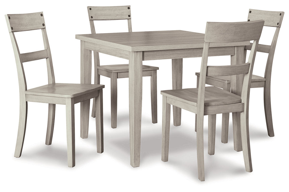 Loratti Gray Dining Table and Chairs, Set of 5 - D261-225 - Bien Home Furniture &amp; Electronics