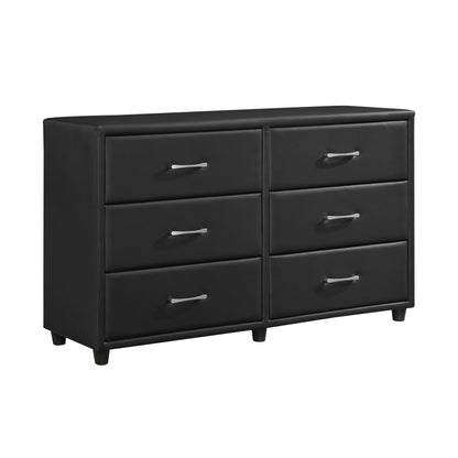 Lorenzi Black Dresser - 2220-5 - Bien Home Furniture &amp; Electronics