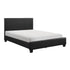 Lorenzi Black Full Upholstered Platform Bed - SET | 2220F-1 | 2220F-3 - Bien Home Furniture & Electronics