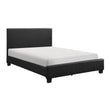 Lorenzi Black King Upholstered Platform Bed - SET | 2220K-1EK | 2220K-3EK - Bien Home Furniture & Electronics