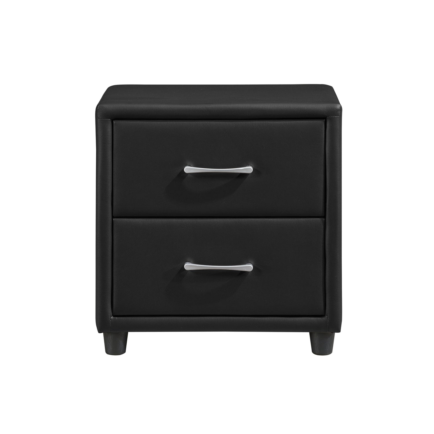 Lorenzi Black Nightstand - 2220-4 - Bien Home Furniture &amp; Electronics
