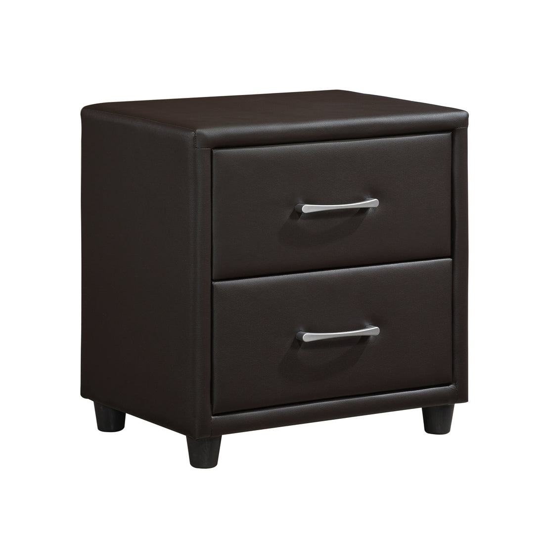 Lorenzi Dark Brown Nightstand - 2220DBR-4 - Bien Home Furniture & Electronics
