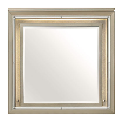 Loudon Champagne Metallic Youth Mirror (Mirror Only) - B1515-6 - Bien Home Furniture &amp; Electronics