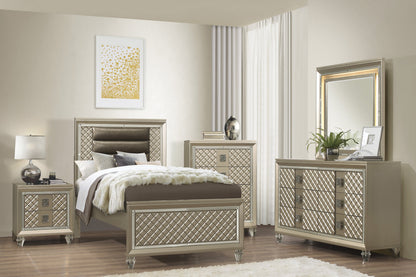 Loudon Champagne Metallic Youth Mirror (Mirror Only) - B1515-6 - Bien Home Furniture &amp; Electronics
