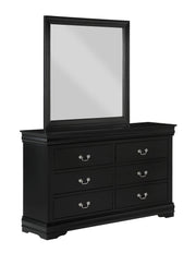 Louis Philip Black Bedroom Mirror (Mirror Only) - B3950-11 - Bien Home Furniture & Electronics