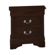 Louis Philippe 2-Drawer Nightstand Cappuccino - 202412 - Bien Home Furniture & Electronics