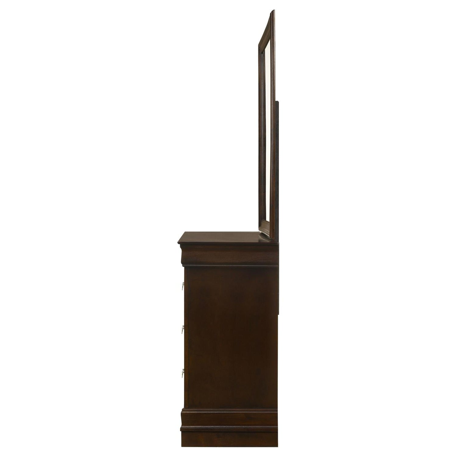 Louis Philippe 6-drawer Dresser with Mirror Cappuccino - 202413M - Bien Home Furniture &amp; Electronics