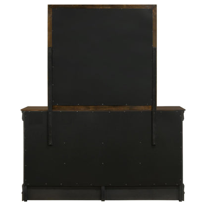 Louis Philippe 6-drawer Dresser with Mirror Cappuccino - 202413M - Bien Home Furniture &amp; Electronics