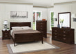 Louis Philippe Cappuccino Sleigh Bedroom Set - SET | 202411Q | 202412 | 202415 - Bien Home Furniture & Electronics