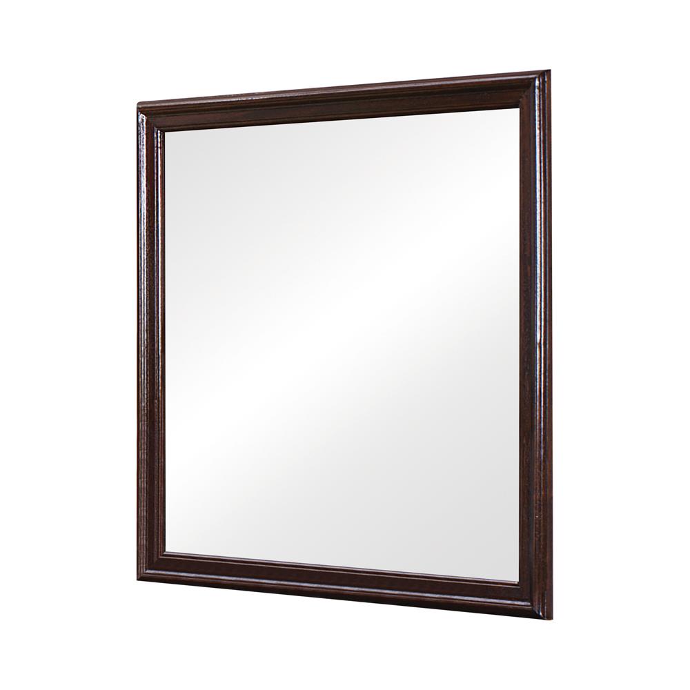 Louis Philippe Cappuccino Square Mirror - 202414 - Bien Home Furniture &amp; Electronics