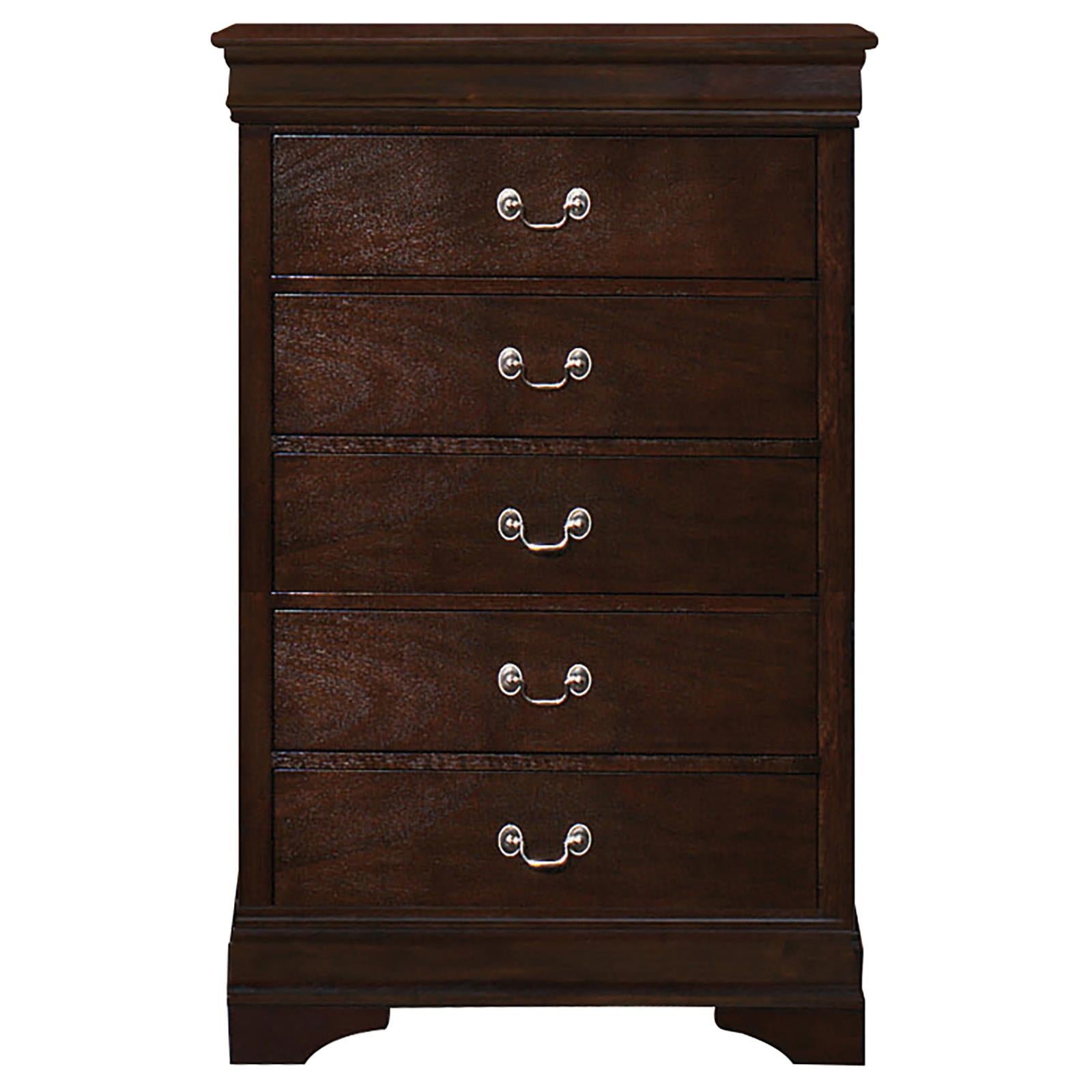 Louis Philippe Panel Bedroom Set with High Headboard - 202411T-S5 - Bien Home Furniture &amp; Electronics