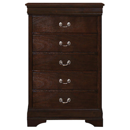 Louis Philippe Panel Bedroom Set with High Headboard - 202411T-S5 - Bien Home Furniture &amp; Electronics