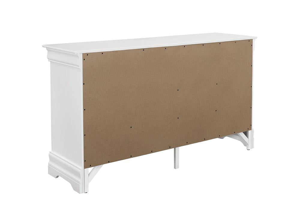 Louis Philippe White 6-Drawer Dresser - 204693 - Bien Home Furniture &amp; Electronics