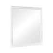 Louis Philippe White Beveled Edge Square Mirror - 204694 - Bien Home Furniture & Electronics