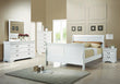 Louis Philippe White Sleigh Bedroom Set - SET | 204691Q | 204692 | 204695 - Bien Home Furniture & Electronics
