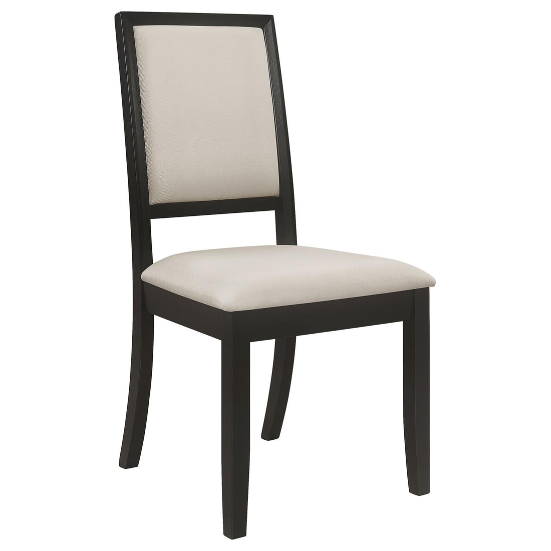 Louise Black/Cream Upholstered Dining Side Chairs, Set of 2 - 101562 - Bien Home Furniture &amp; Electronics