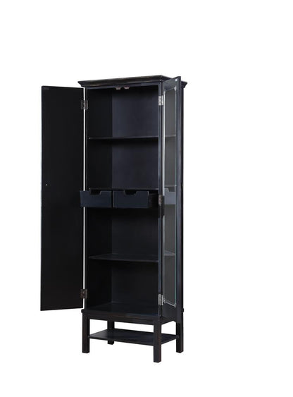 Lovegood Rich Brown/Black 2-Door Accent Cabinet - 950731 - Bien Home Furniture &amp; Electronics