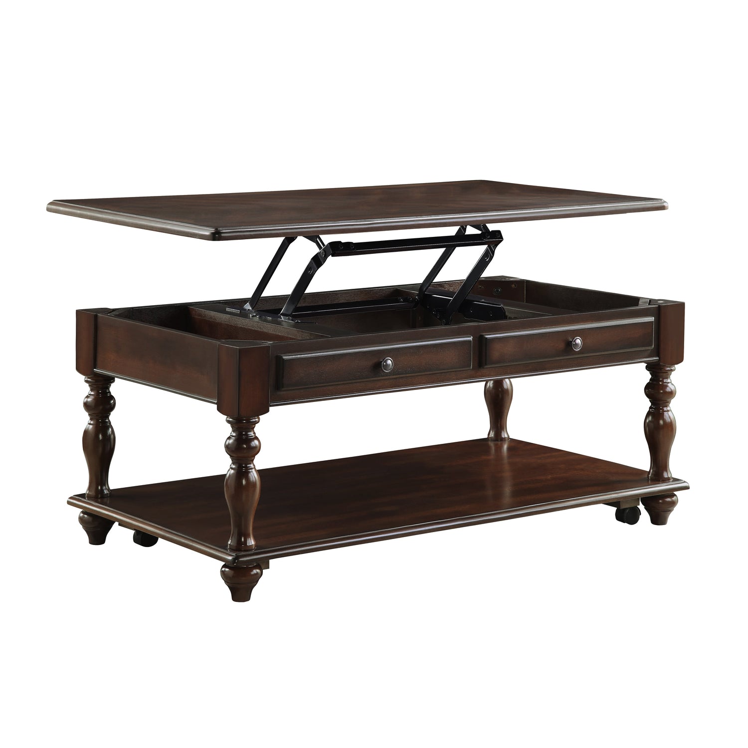 Lovington Espresso Lift Top Cocktail Table - 3587-30 - Bien Home Furniture &amp; Electronics