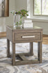 Loyaska Grayish Brown/White End Table - T854-3 - Bien Home Furniture & Electronics