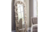 Lucia Antique Silver Finish Floor Mirror - A8010123 - Bien Home Furniture & Electronics