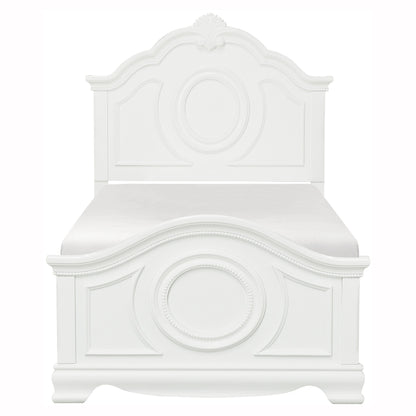 Lucida White Full Panel Bed - SET | 2039FW-1 | 2039FW-2 | 2039FW-3 - Bien Home Furniture &amp; Electronics