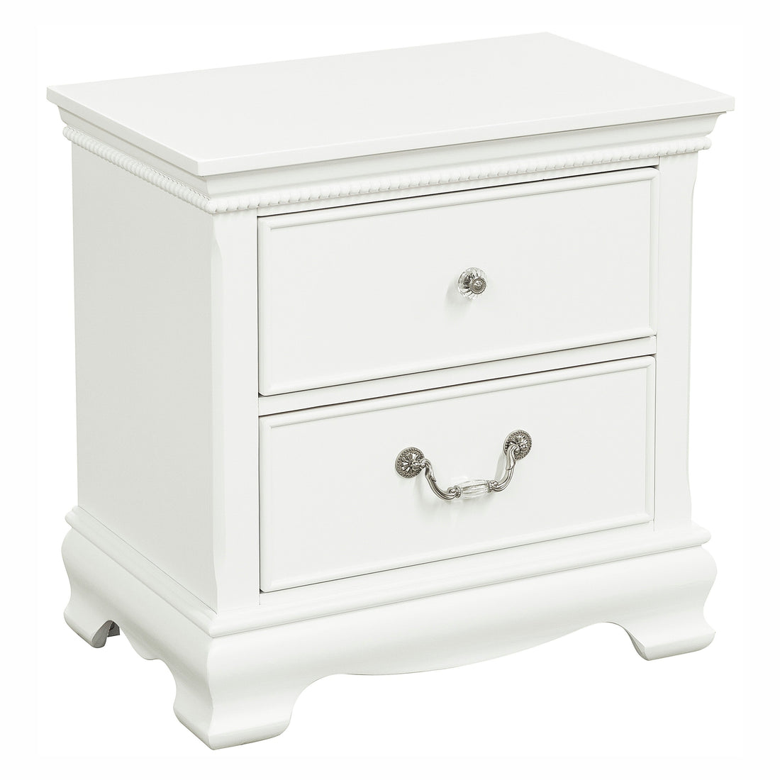 Lucida White Nightstand - 2039W-4 - Bien Home Furniture & Electronics