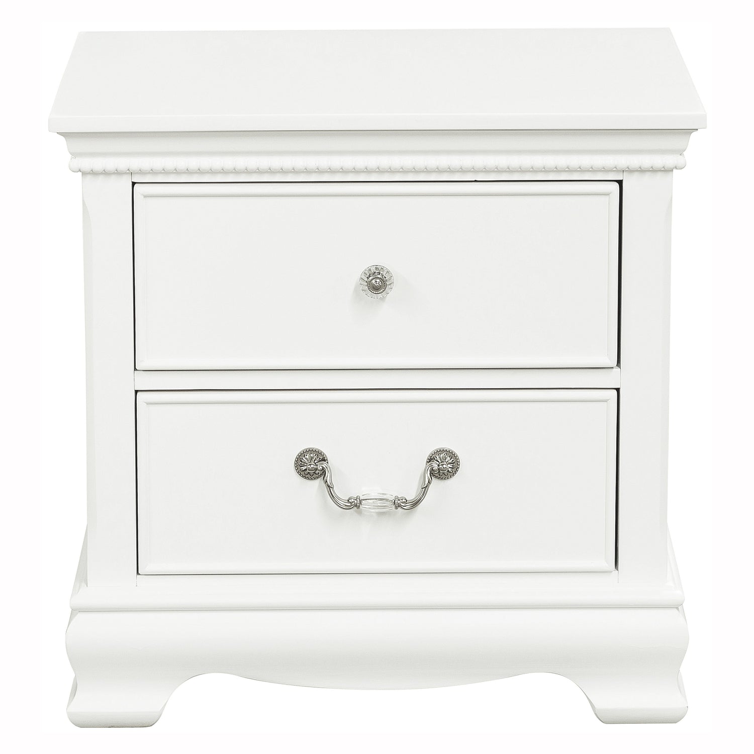 Lucida White Nightstand - 2039W-4 - Bien Home Furniture &amp; Electronics