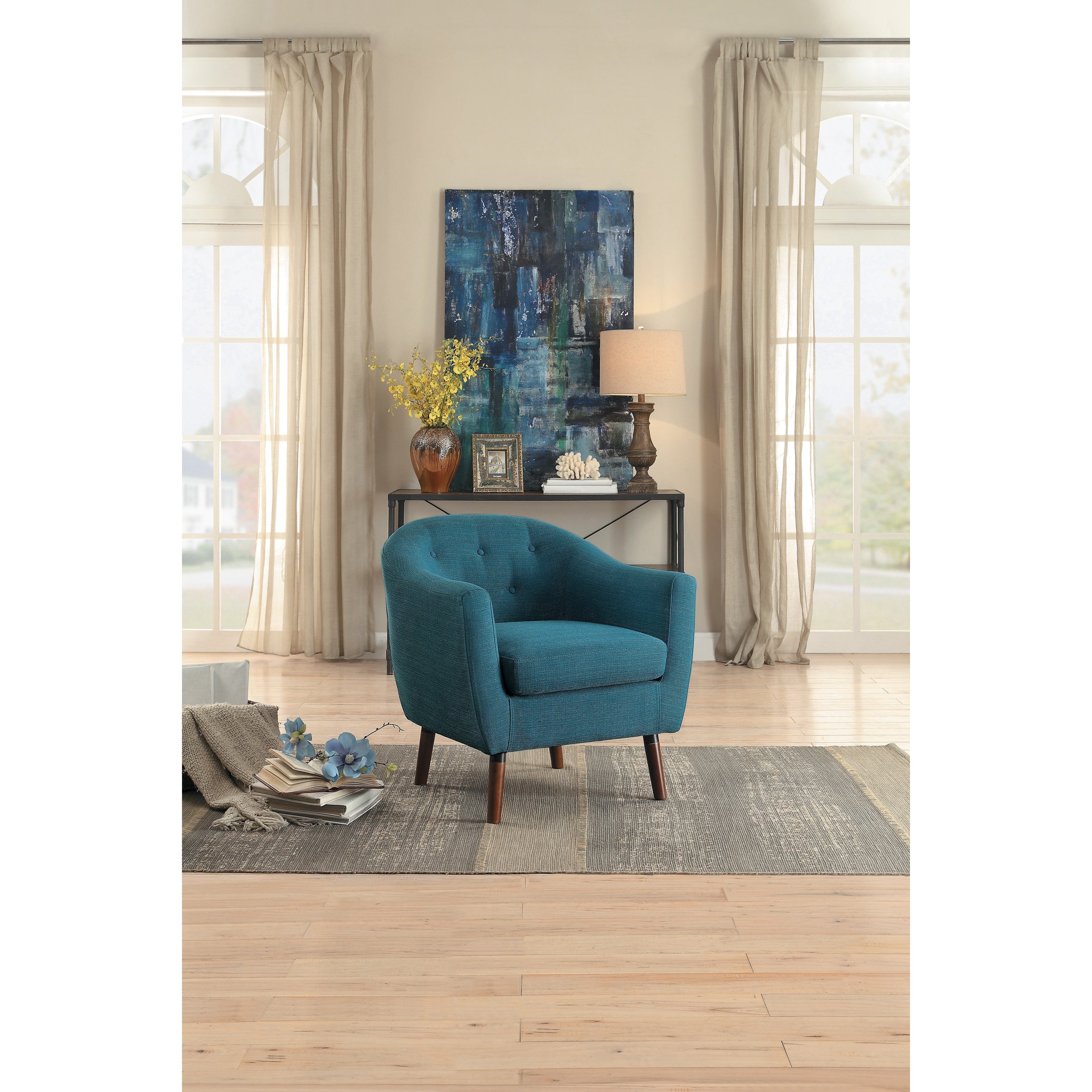 Lucille Blue Accent Chair - 1192BL - Bien Home Furniture &amp; Electronics