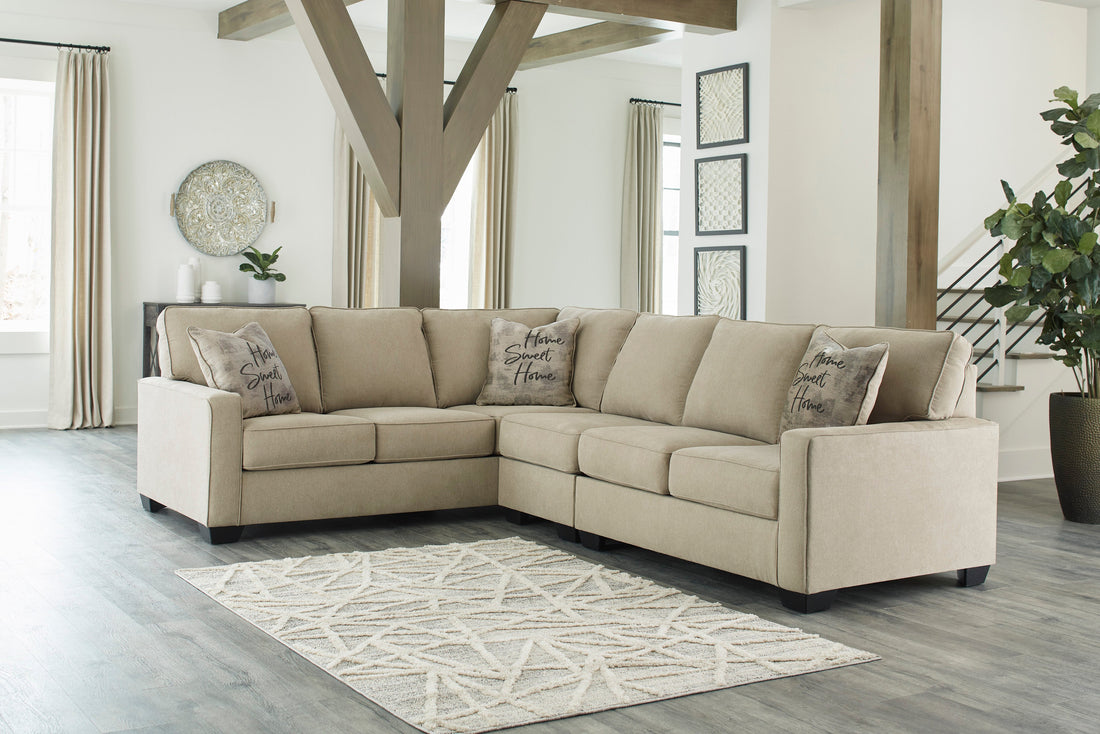 Lucina Quartz 3-Piece LAF Sectional - SET | 5900656 | 5900666 | 5900646 - Bien Home Furniture &amp; Electronics