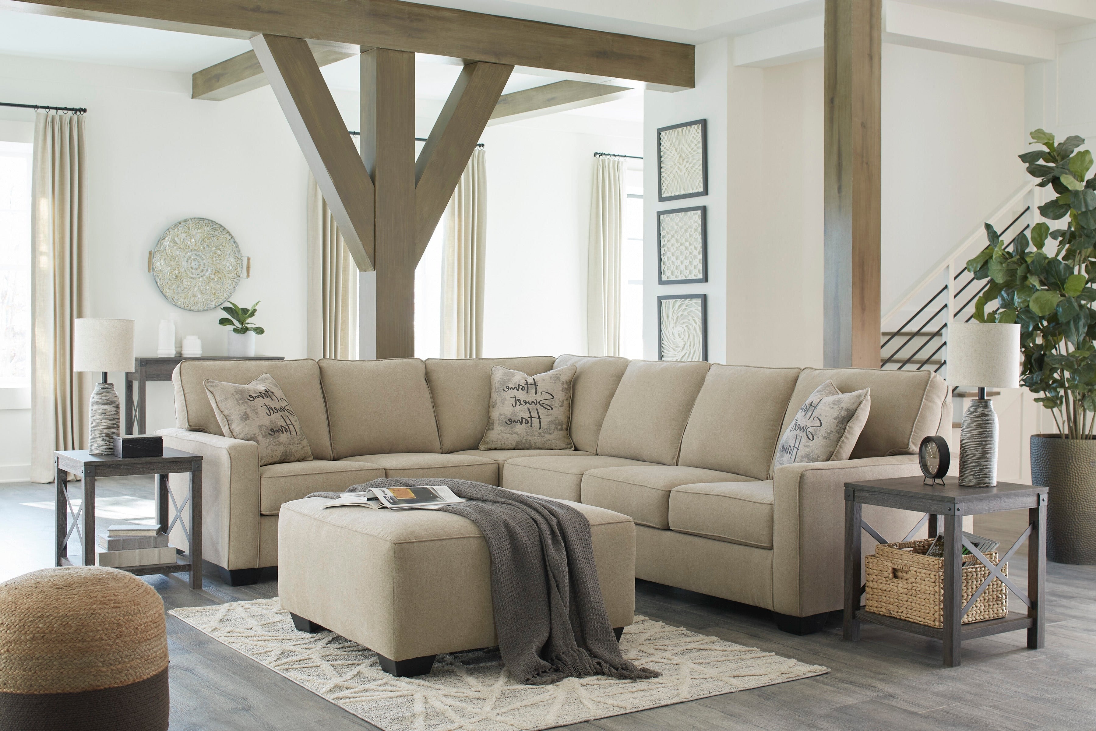 Lucina Quartz 3-Piece LAF Sectional - SET | 5900656 | 5900666 | 5900646 - Bien Home Furniture &amp; Electronics