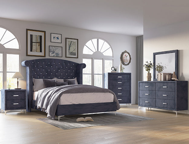 Lucinda N.Stand - Dark Grey - B9260-2N - Bien Home Furniture &amp; Electronics